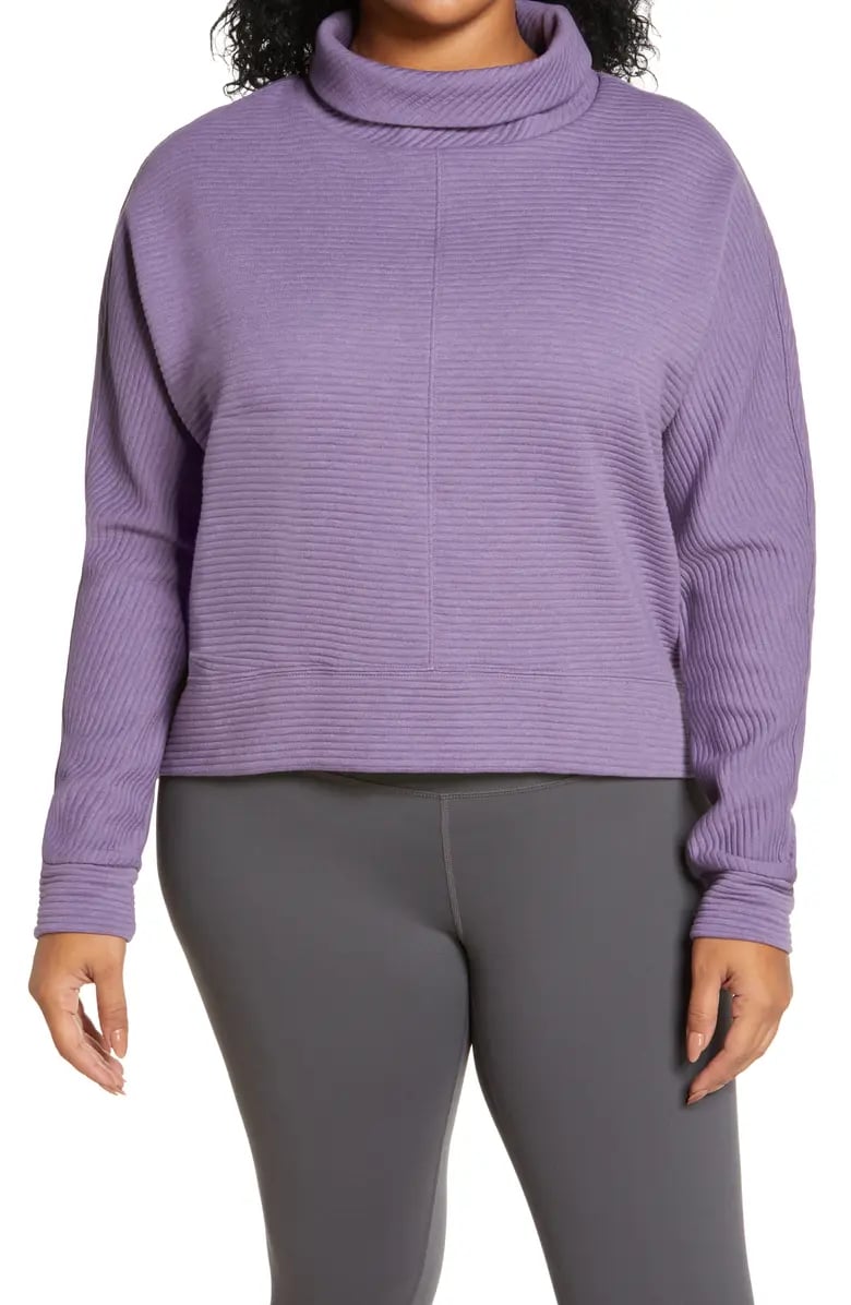 Nice Neck: Zella Carey Ridge Funnel Neck Pullover