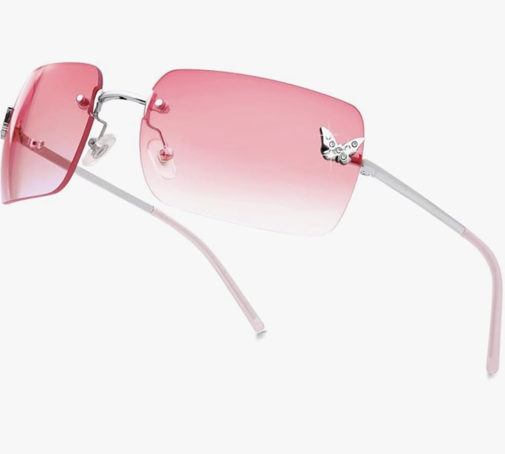 Rimless Rectangle Y2K Sunglasses