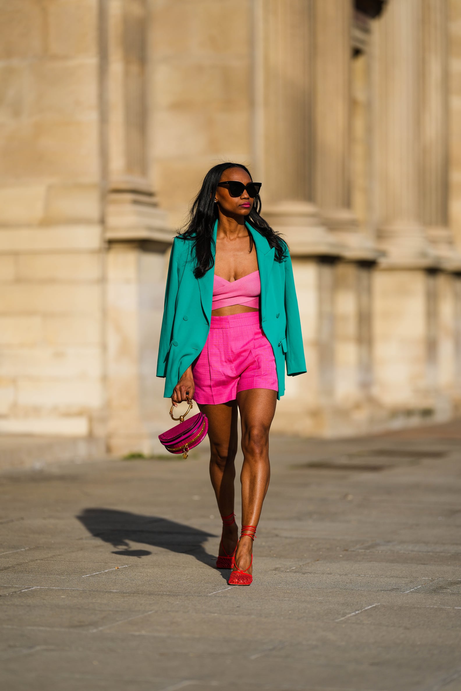 How to Wear a Blazer and Shorts | POPSUGAR Fashion