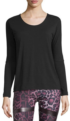 Onzie Drapey V-Back Long-Sleeve Athletic Tee