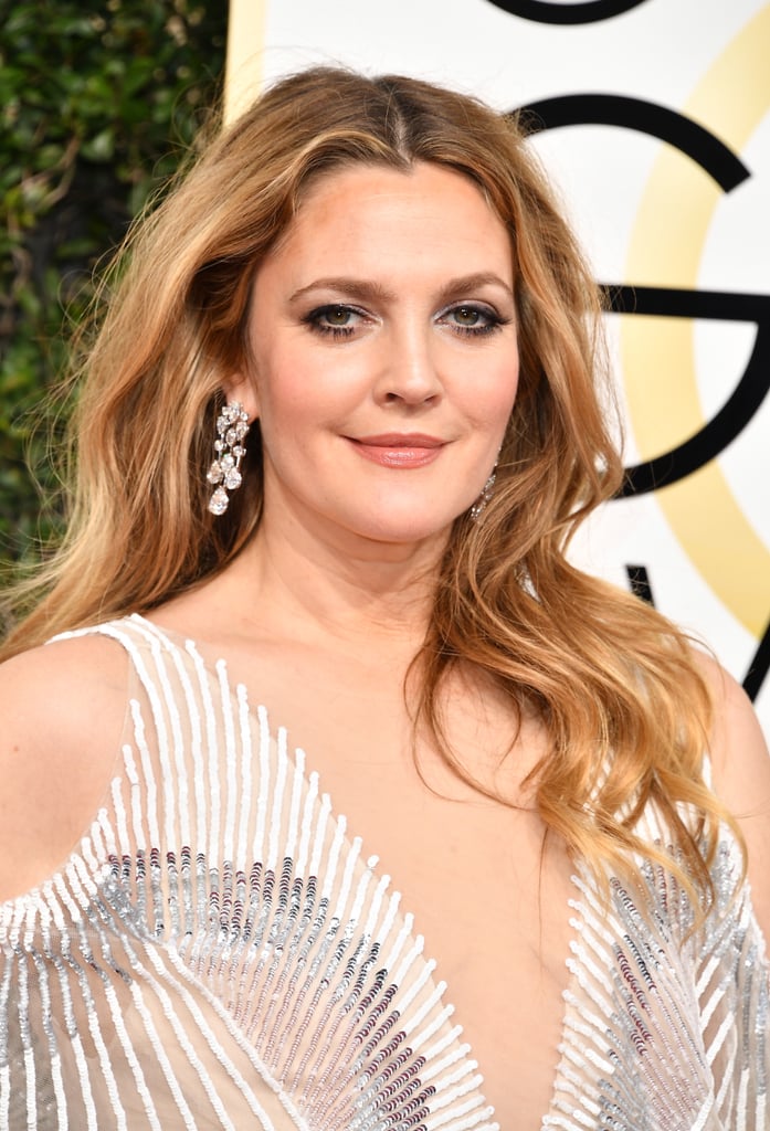 Drew Barrymore at the 2017 Golden Globe Awards
