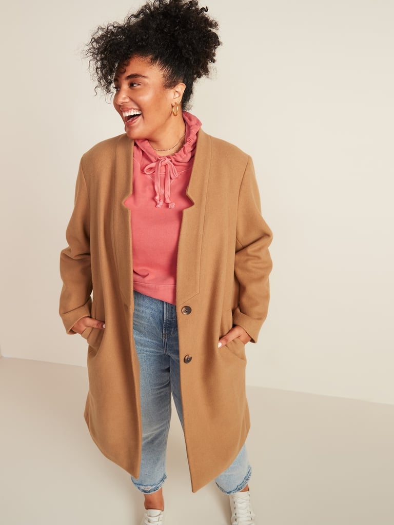 Old Navy Oversized Soft-Brushed Long Overcoat