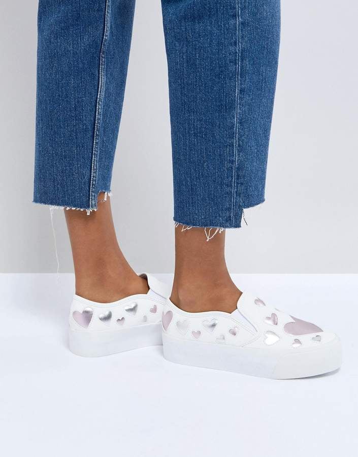 ASOS Dream Boat Heart Sneakers