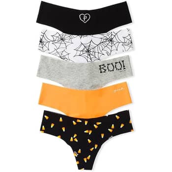 This year's Halloween themed underwear at Victoria's Secret. There's also a  thong with the skeleton dog on white but no body got time for that. : r/ halloween