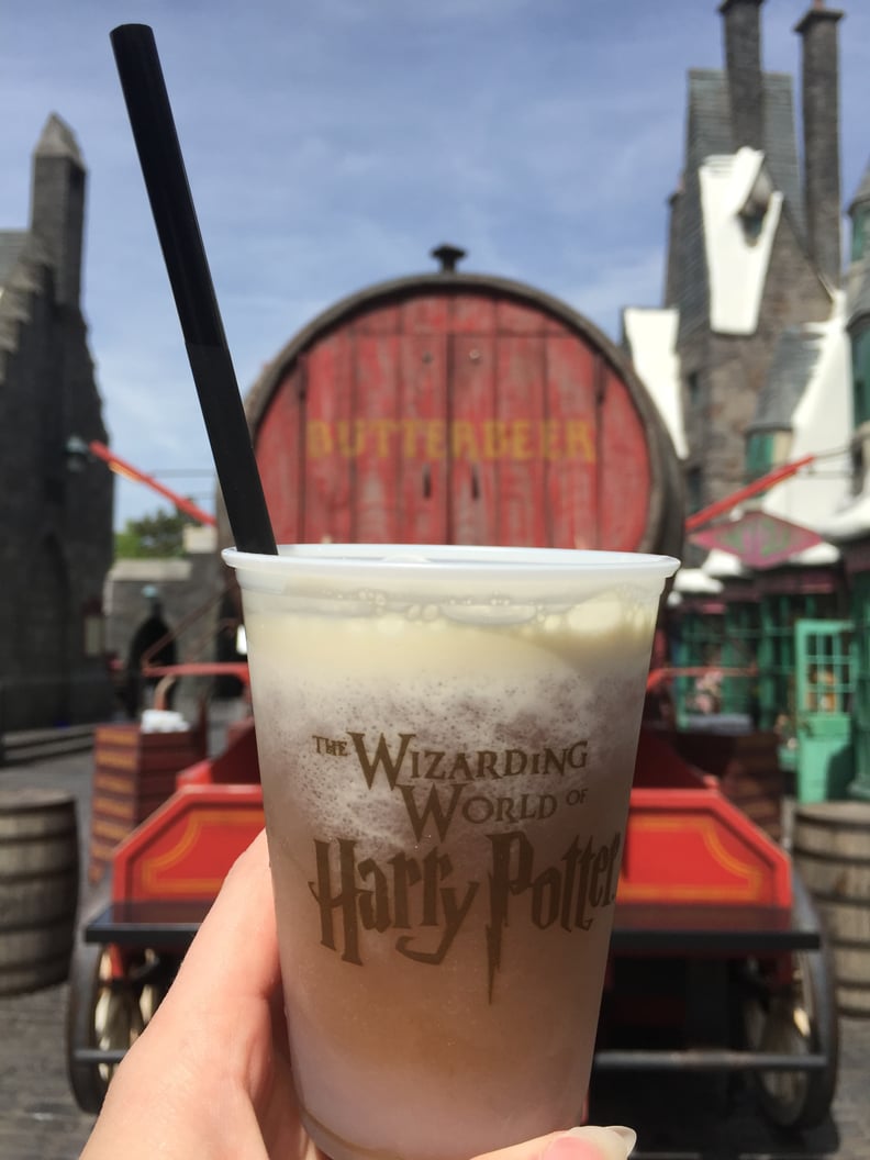 You can get Butterbeer at carts around the park, or in the restaurants.