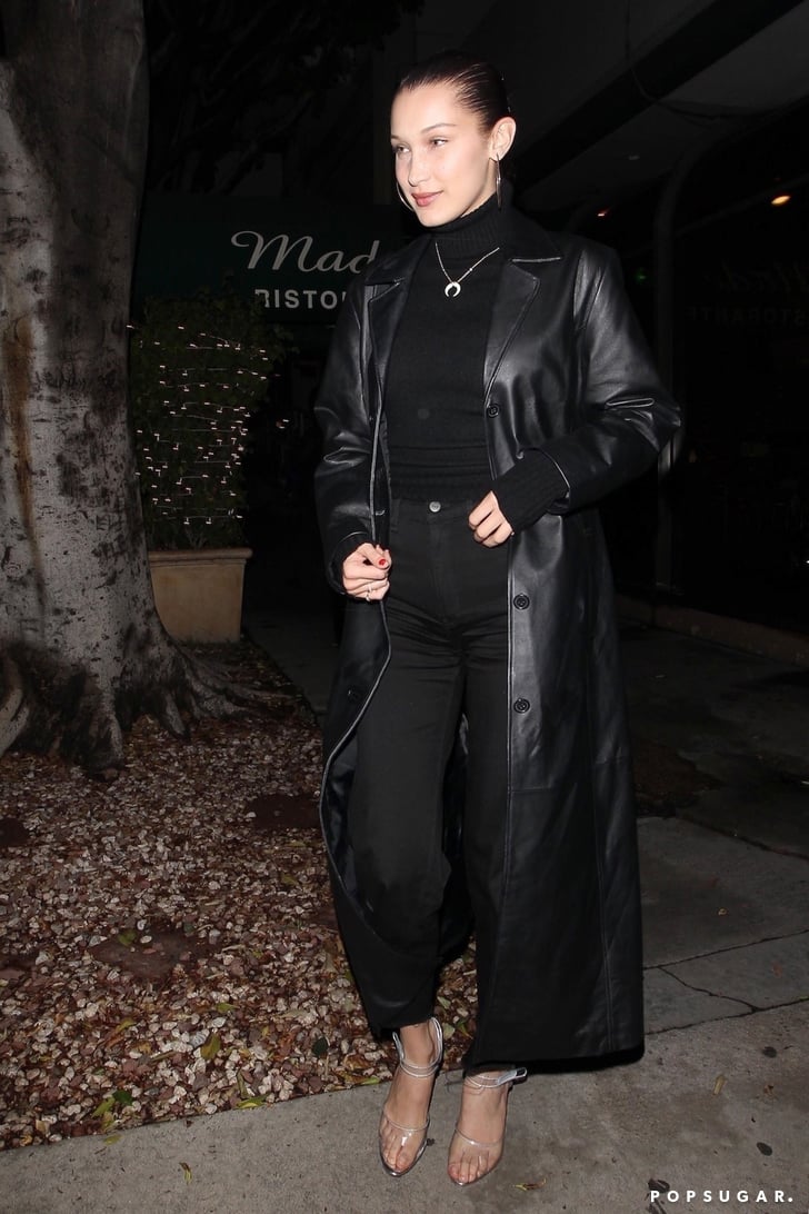 Bella Hadid Wearing Clear Heels