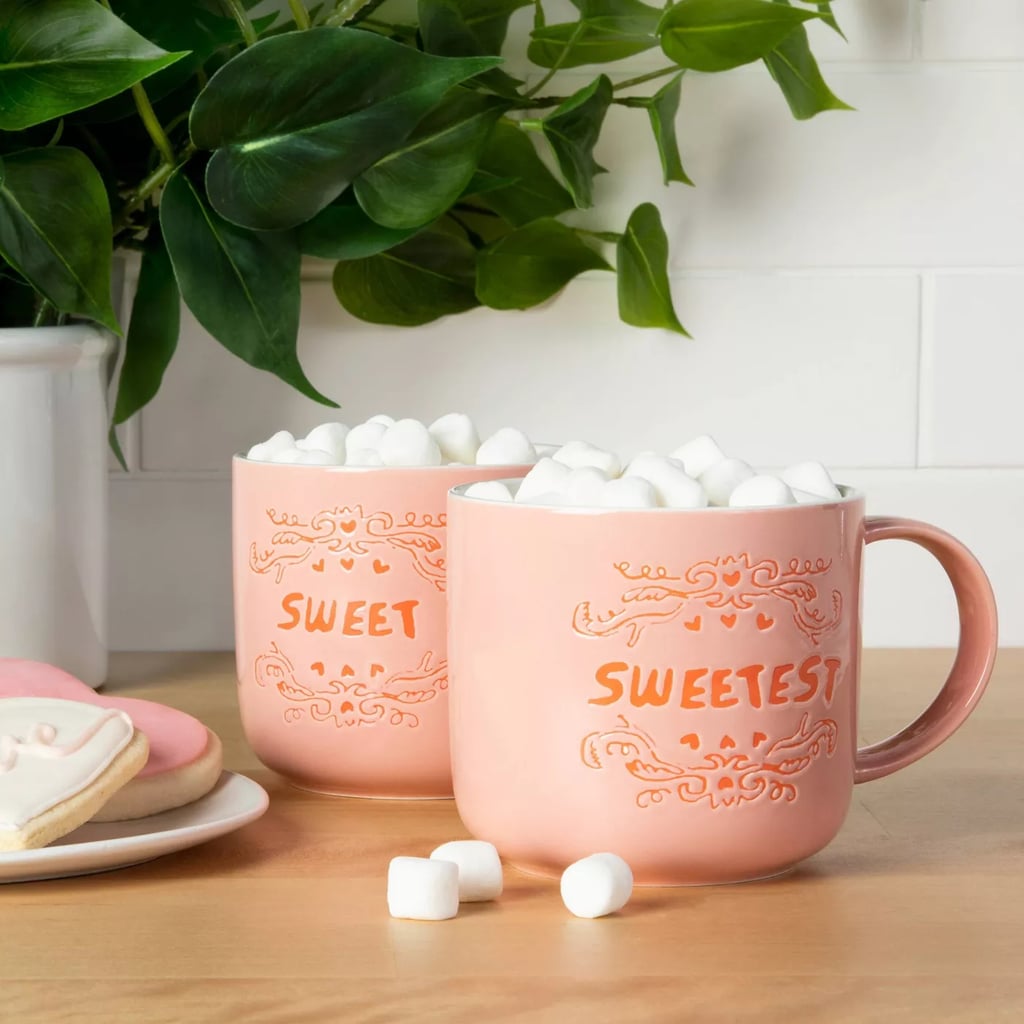 Stoneware Sweet and Sweetest Mugs