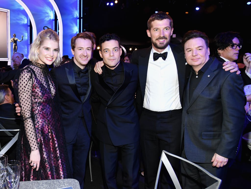 Lucy Boynton and Rami Malek at the SAG Awards