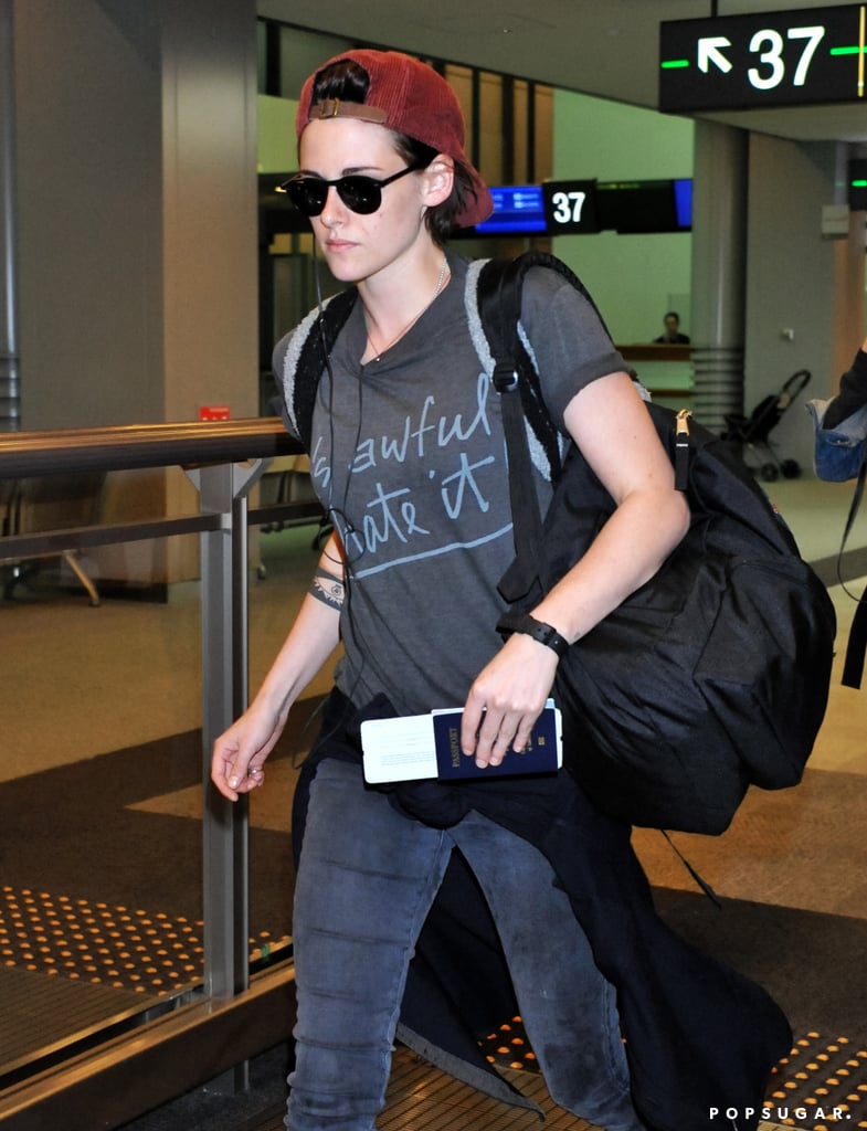 Kristen Stewart in an "It's Awful, I Hate It" T-Shirt