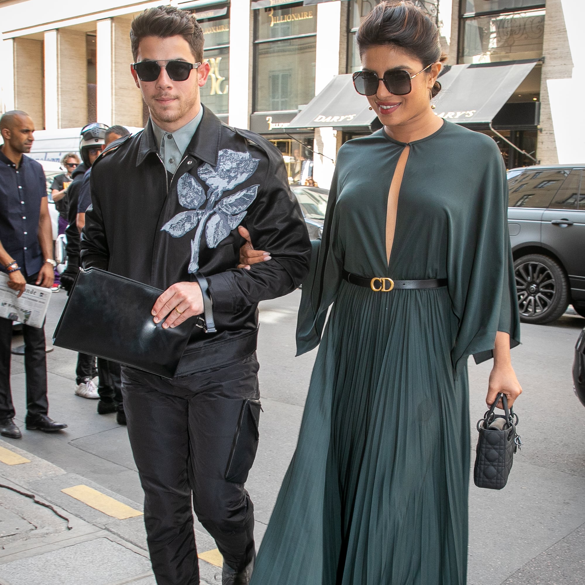 Priyanka Chopra And Nick Jonas At Dior Show 2019 Popsugar Fashion Uk