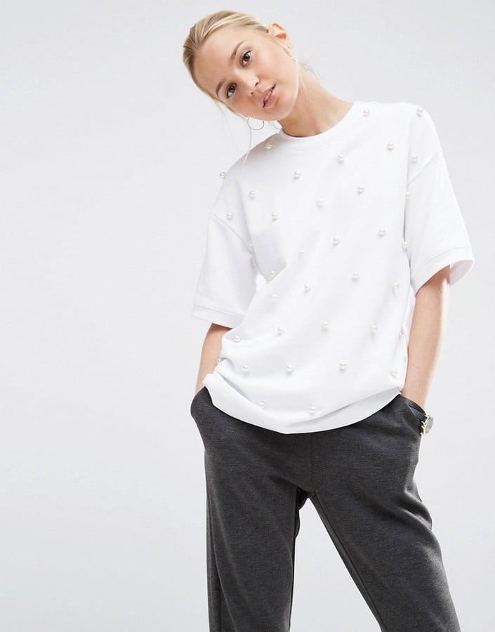 Asos White Pearl Top ($65)