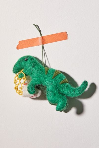 Felt T-Rex Christmas Ornament