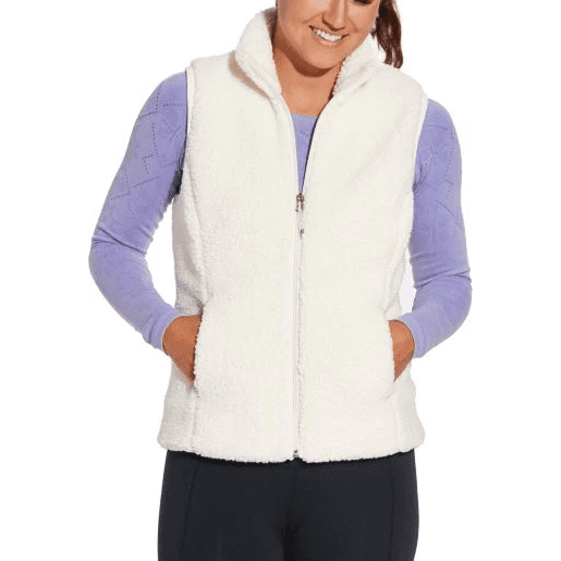 CALIA Sherpa Vest and Seamless Long Sleeve