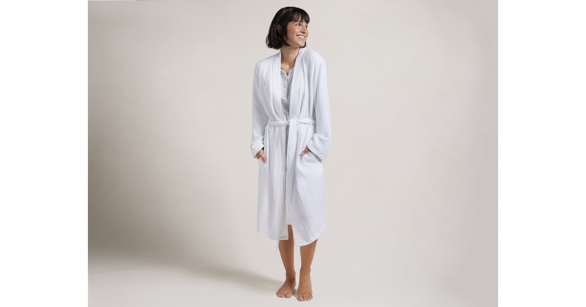 Parachute Cloud Cotton Robe in White Best Lightweight Robe POPSUGAR