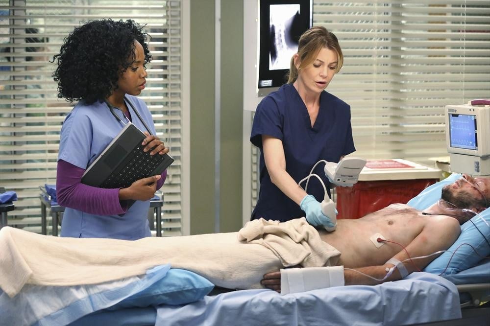 Ellen Pompeo takes the lead as Dr. Meredith Grey.