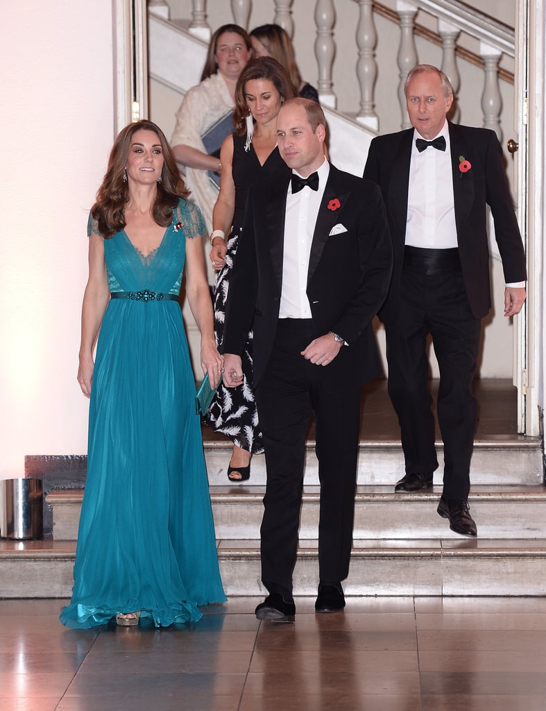 Kate Middleton Blue Jenny Packham Gown 2018