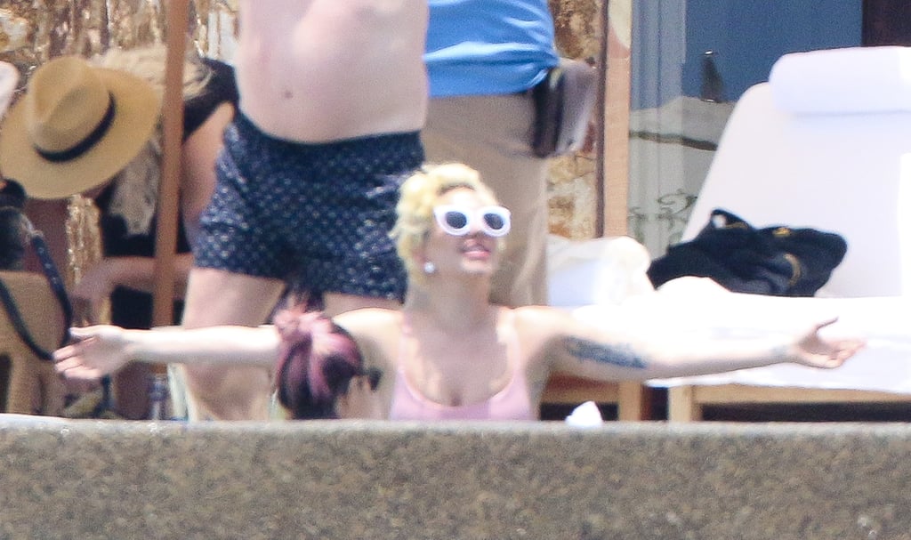 Lady Gaga Wearing Swimsuit in Mexico After Breakup July 2016