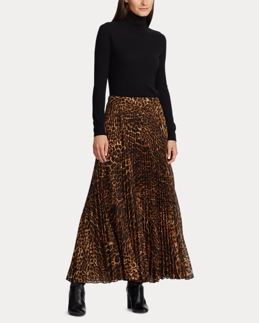 Ralph Lauren x Friends Pleated Georgette Skirt