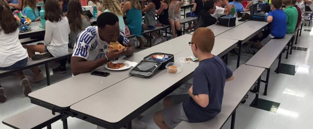 FSU Football Player Eats Lunch With Boy With Autism