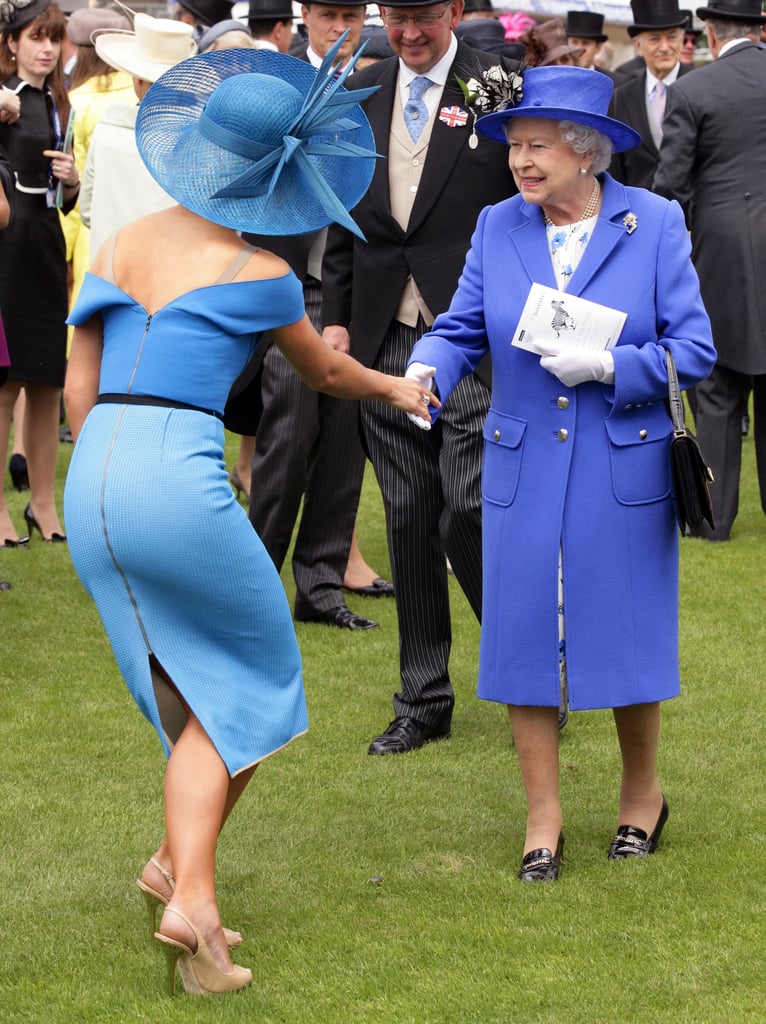 "Act natural. Don't. Get. Heels. Caught. In. Grass."