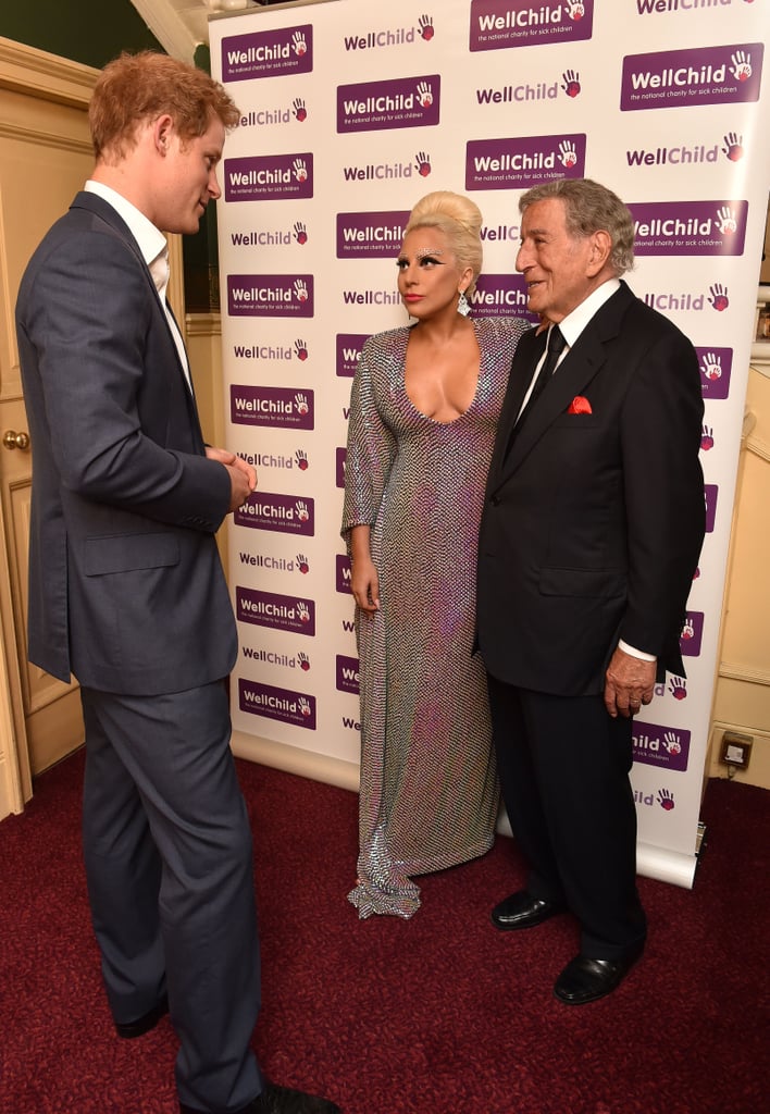 Prince Harry and Lady Gaga at the WellChild Gala in London