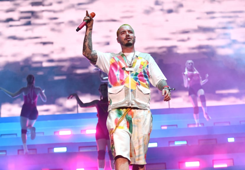 INDIO, CALIFORNIA - APRIL 13: Singer J Balvin performs onstage during Weekend 1, Day 2 of the Coachella Valley Music and Arts Festival on April 13, 2019 in Indio, California. (Photo by Scott Dudelson/Getty Images for Coachella)