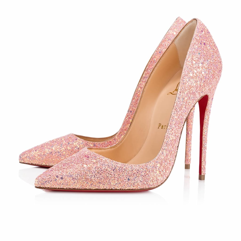 Christian Louboutin So Kate Pompadour Glitter Pumps