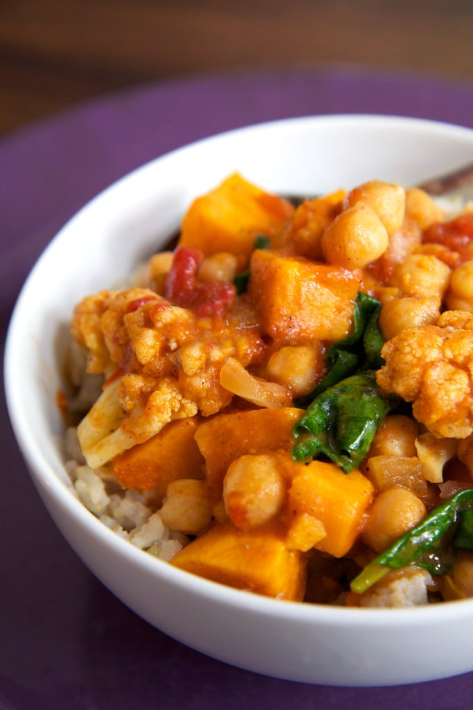 Chickpea Coconut Curry With Sweet Potatoes