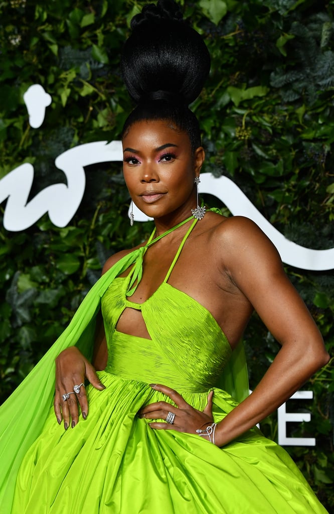 Gabrielle Union's Gravity-Defying Bun at the Fashion Awards