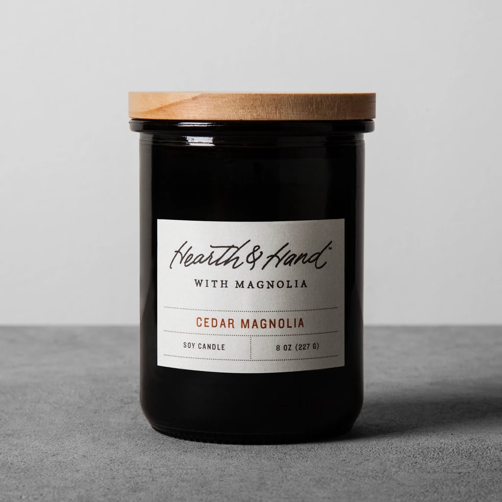 Hearth & Hand With Magnolia 8oz Lidded Jar Container Candle Cedar Magnolia