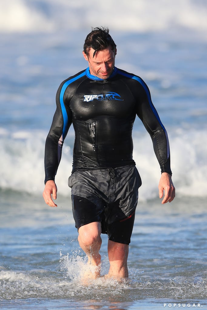 Hugh Jackman Surfing in Australia | Pictures