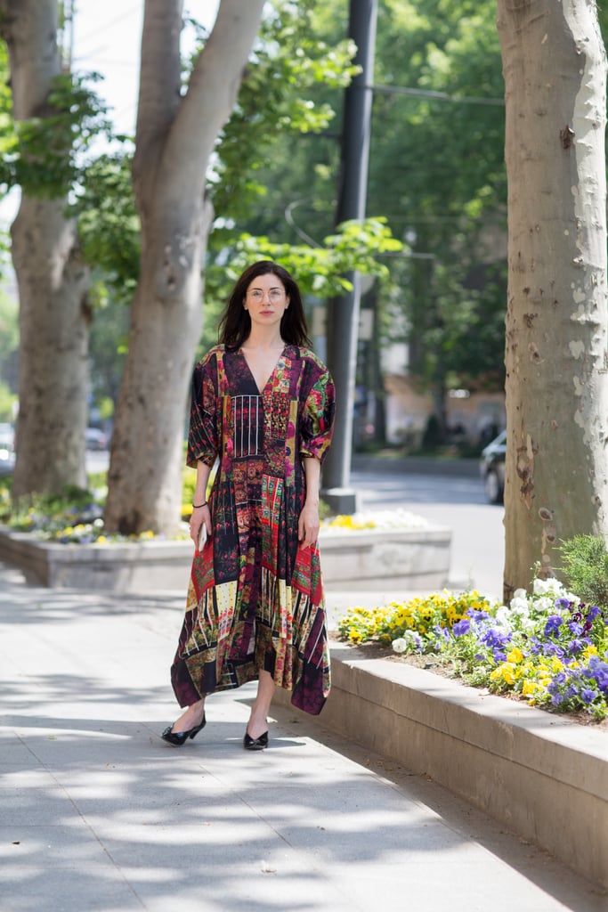 Summer Street Style: Printed Dress and Mules