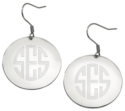 Monogram Earrings ($32)