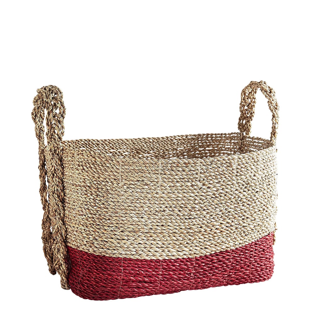 Harden Square Basket with Red Bottom