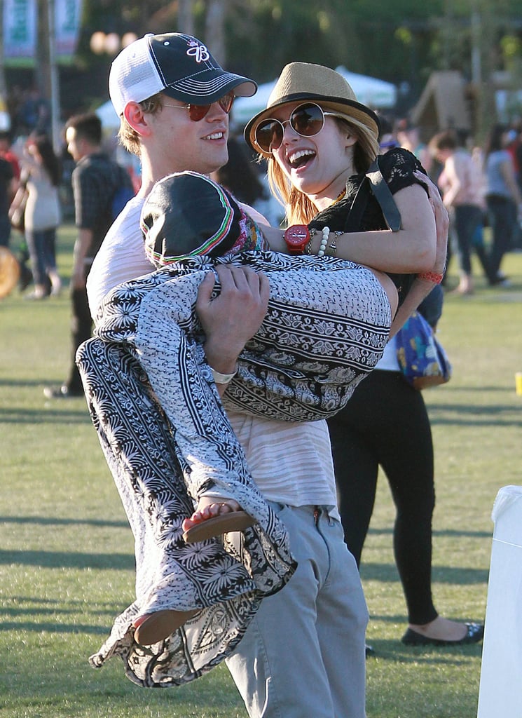 Emma Roberts and Chord Overstreet in 2012