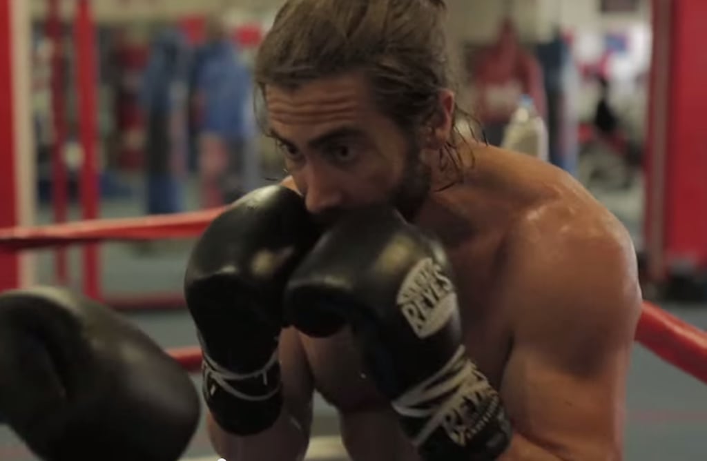 Jake Gyllenhaal Boxing Shirtless In Southpaw Popsugar Celebrity