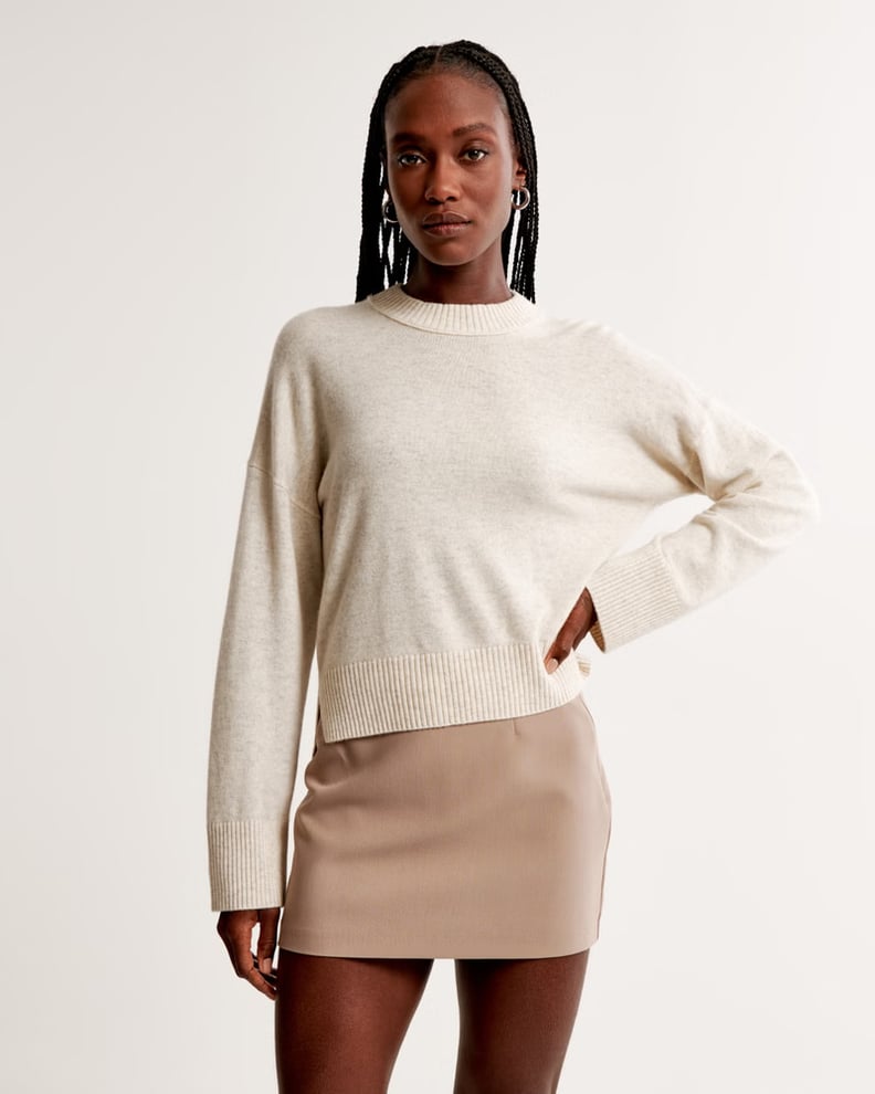 Abercrombie puff sleeve sweater top