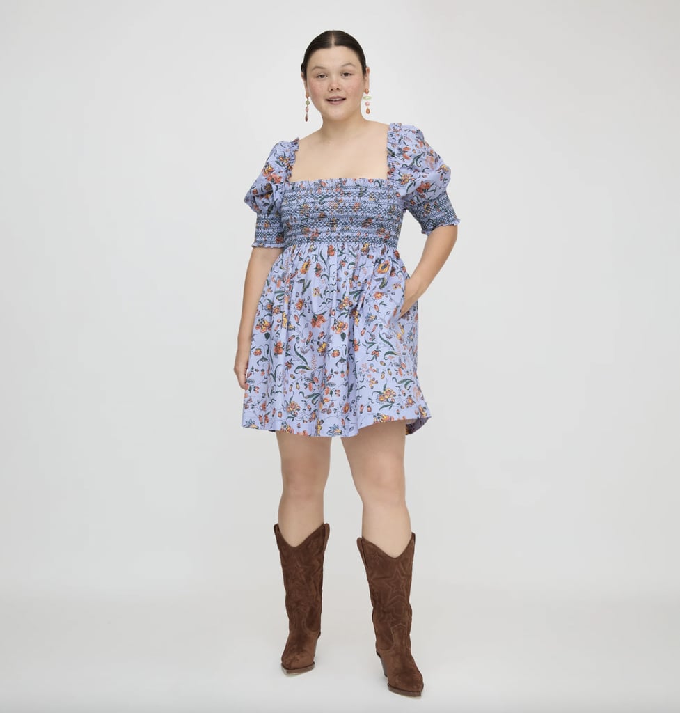 A Puff-Sleeve Dress