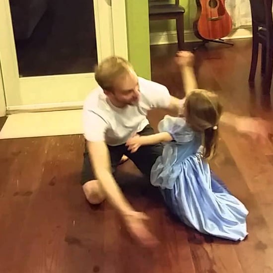 Lazy Girl Dancing to Aladdin's "A Whole New World" With Dad