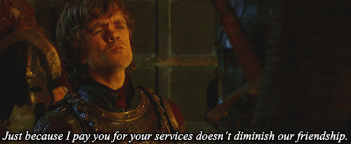 When He Banters With Tyrion About Money