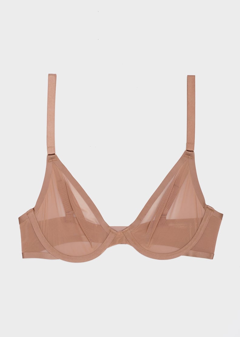 CUUP, Intimates & Sleepwear, Cuup The Balconette Mesh Bra Taupe