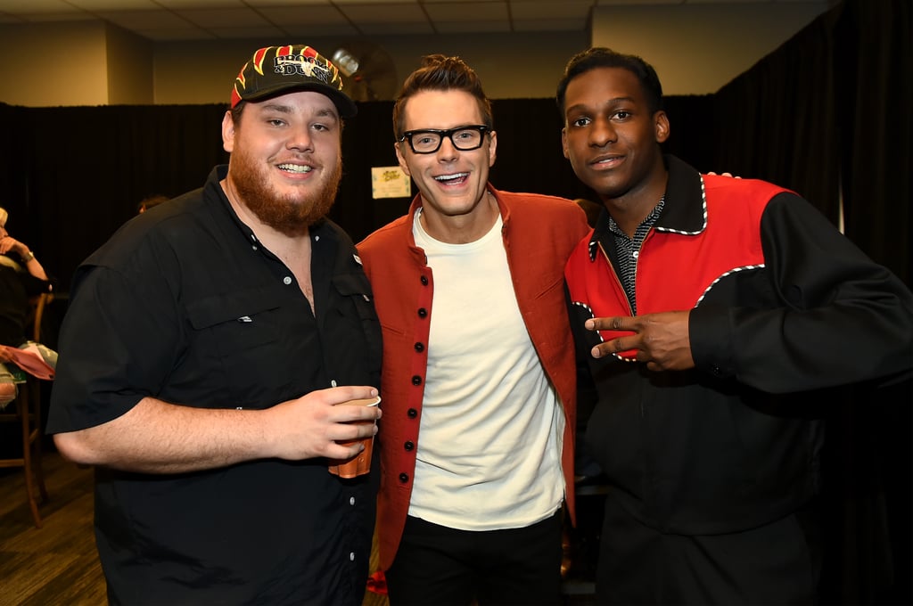 Luke Combs, Bobby Bones, and Leon Bridges