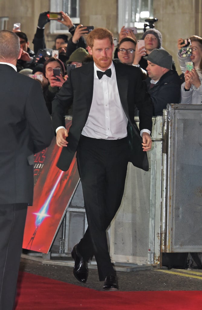 Prince William and Harry Star Wars Last Jedi Premiere 2017