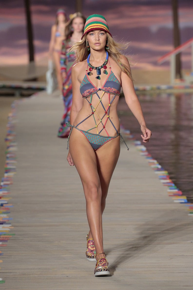 Then, She Appeared in Swimwear For Tommy's Spring 2016 Collection