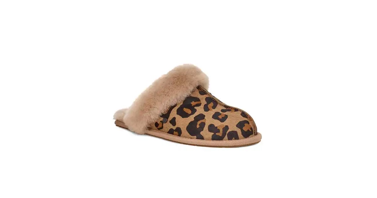 ugg leopard scuffette slippers