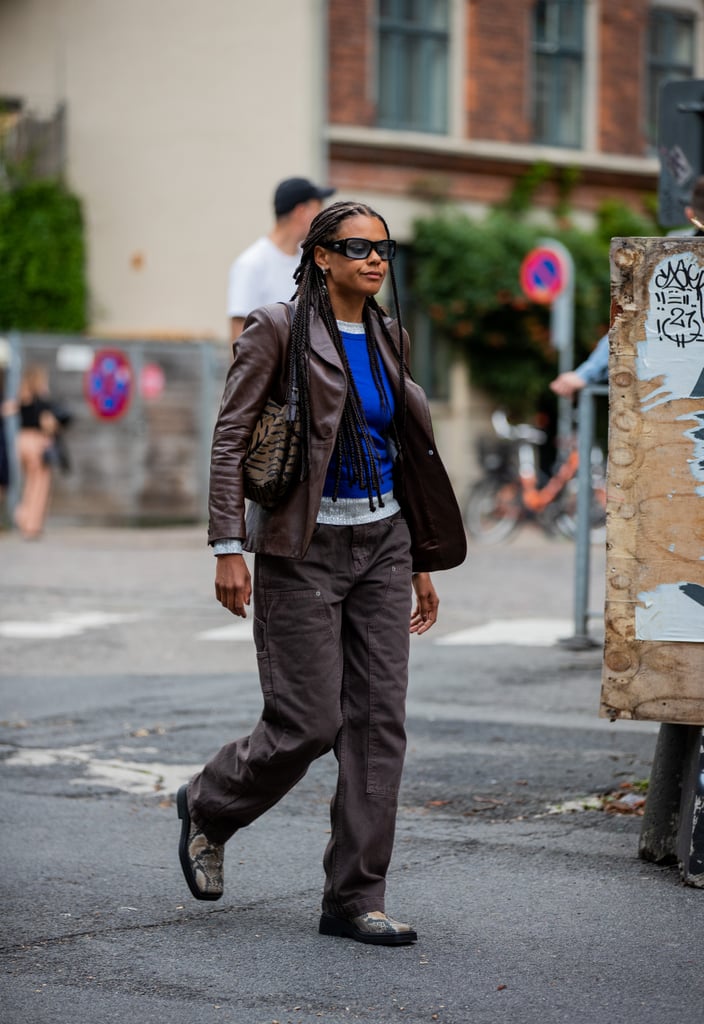 Outfit idea: Try meeting your cargo pants with the same colored jacket, only in leather or a different material to play with textures.