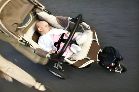 5 month old in stroller