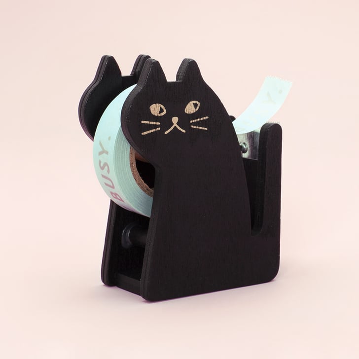 Black Cat Tape Dispenser Desk Accessories For Cat Lovers POPSUGAR