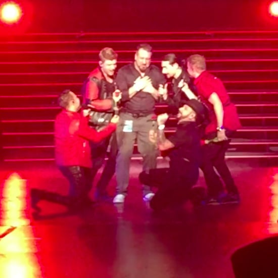 Backstreet Boys Bring Joey Fatone on Stage in Las Vegas 2017