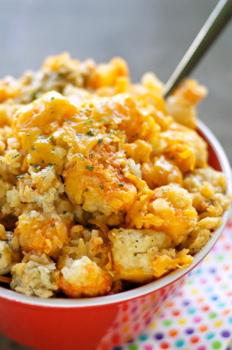 Slow-Cooker Buffalo Chicken Tater-Tot Casserole